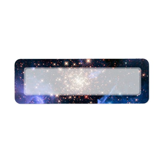 Star Cluster NGC 3603 (Hubble) Etiket (Voorkant)