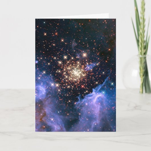 Star Cluster NGC 3603 (Hubble) Kaart (Voorkant)