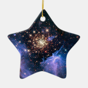 Star Cluster NGC 3603 (Hubble) Keramisch Ornament