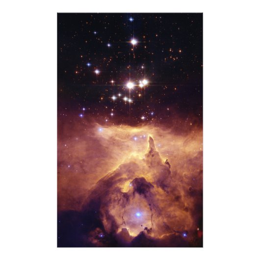 Star Cluster Pismis 24 in Emission Nebula NGC 6357 Foto Afdruk (Voorkant)