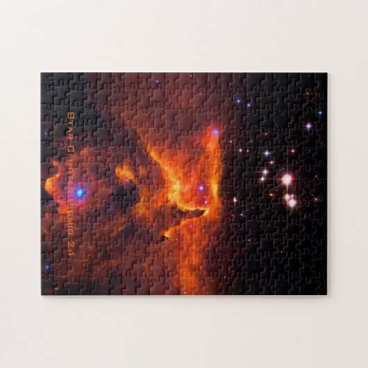 Star Cluster Pismis 24, kern van NGC 6357 Legpuzzel (Horizontaal)