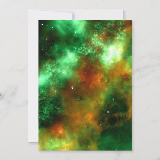 Star Clusters Space Galaxy verjaardagsfeestje Kaart (Achterkant)