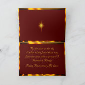 Star Constellation Jubileum Card Kaart (Binnen)