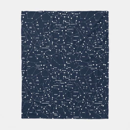 Star Constellations Blanket Fleece Deken (Voorkant)