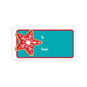 Star Cookies Noël Cadeau Étiquette (Devant)