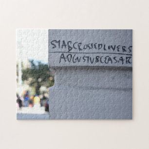 Star Crossed Lovers Shakespeare Graffiti NYC Legpuzzel