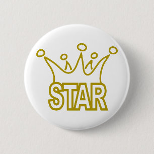 Star-Crown.png Ronde Button 5,7 Cm