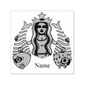 Star-Crown Queen Mermaid Thunder_Cove Zelfinktende Stempel (Design)