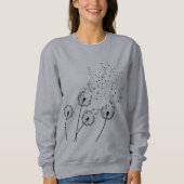 Star Dandelion Sweatshirt noir (Devant)