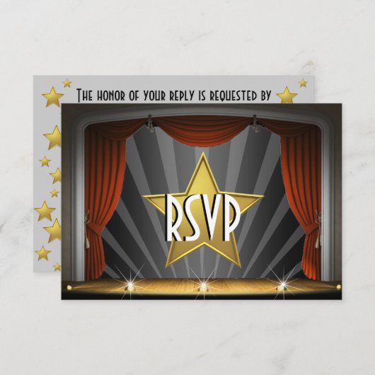 Star de cinéma RSVP (Devant / Derrière)