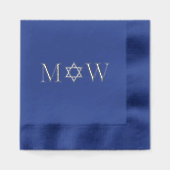 Star de David Bride Groom Mariage 2 Init Monogramm (Recto)