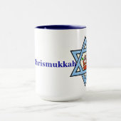 Star de David et Père Noël Chrismukkah Mug (Centre)