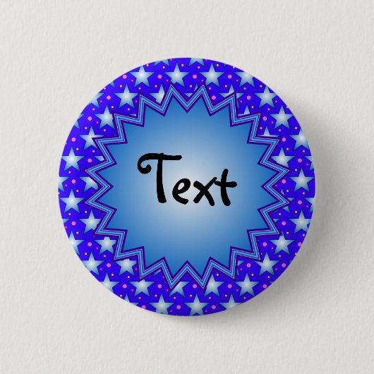 Star Design Sjabloon Ronde Button 5,7 Cm (Voorkant)