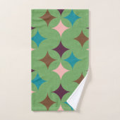 Star Diamond Mid Century Patroon Bad Handdoek (Handdoek)