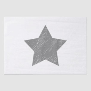 Star Distressed Grey Star Tissuepapier