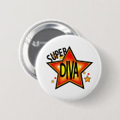 Star Diva Pin Back Button (Voorkant /achterkant)