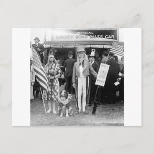 Star-draaiende verkoop: 1918 briefkaart