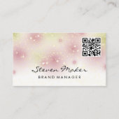 Star Dust Cursive Font | Visitekaartje QR-code (Voorkant)