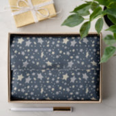 Star Elegant Modern Blue Tissuepapier (Geschenk)