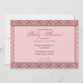 Star est née fille Baby shower Invitation (Dos)