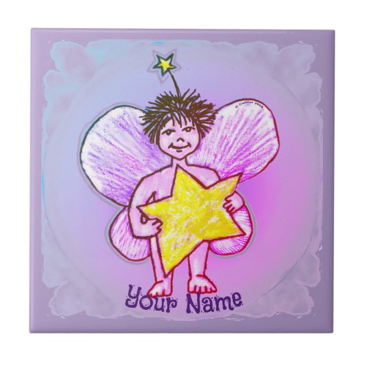 Star Fairy gift box Tegeltje (Voorkant)