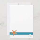 Star Fish Invitation Kaart (Achterkant)