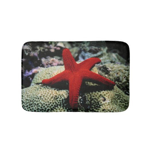 Star Fish | Rood Zee Badmat (Voorkant)