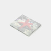 Star Fish | Rood Zee Post-it® Notes (Schuin)