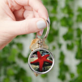 Star Fish | Rood Zee Sleutelhanger (Hand)