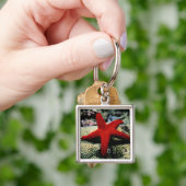 Star Fish | Rood Zee Sleutelhanger (Hand)