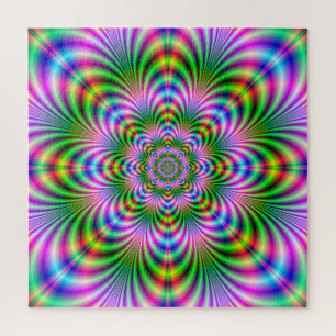 Star Flower in Neon Legpuzzel
