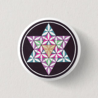 Star Flower Ronde Button 3,2 Cm