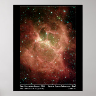 Star Formation Region DRS - Spitzer Telescope Poster