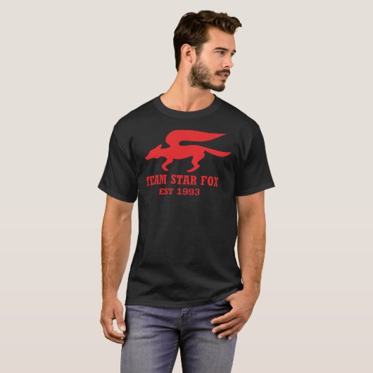 Star Fox Emblem Red Essential T-Shirt (Voorkant volledig)