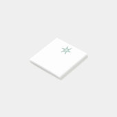 Star Fractal Six Evergreen Points Post-it® Notes (Schuin)