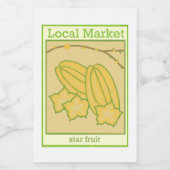 Star fruit sticker (Enkel label)