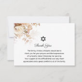 Star funéraire de David Mémorial aquarelle Merci (Devant)