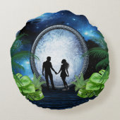 Star-gate-Portal Home Decor Rond Kussen (Achterkant)