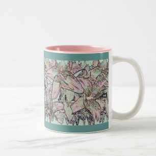 Star Gazer Lilies in Pencil Mok