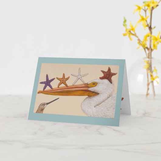 Star Gazer wenskaart Kaart (Gele Bloem)