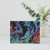 "Star Gazing" Colorful Art Postcard Briefkaart (Staand voorkant)