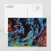 "Star Gazing" Colorful Art Postcard Briefkaart (Voorkant / Achterkant)