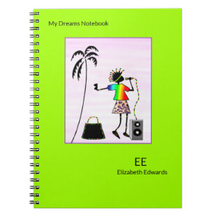 Star Girl, Afrikaanse kunst, Muziekster Notitieboek