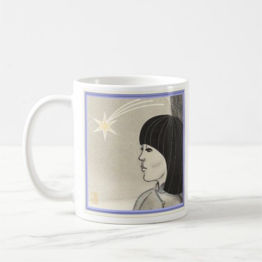 Star Girl White 11 oz Koffiemok (Links)