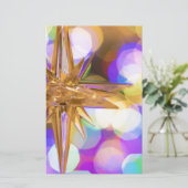 Star Glitter Briefpapier (Staand voorkant)