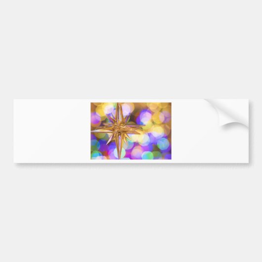 Star Glitter Bumpersticker (Voorkant)