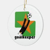 Star Goalkeeper T-shirts en geschenken Keramisch Ornament (Links)