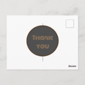 Star Gold merci carte postale (Dos)