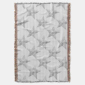 Star Grey and White Modern Pattern Deken (Voorkant Verticaal)