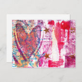 Star Heart Briefkaart (Voorkant / Achterkant)